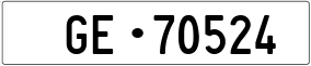 Truck License Plate